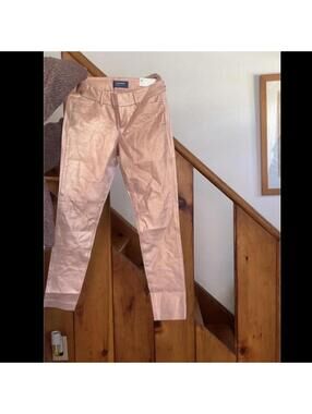 Old Navy pink metallic pixie pants Size 0